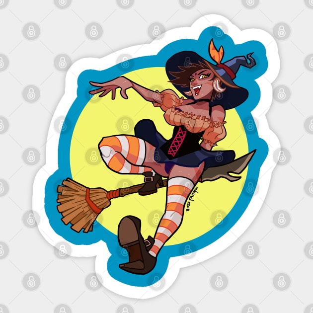 Bewitched Nidalee Sticker by danddurand